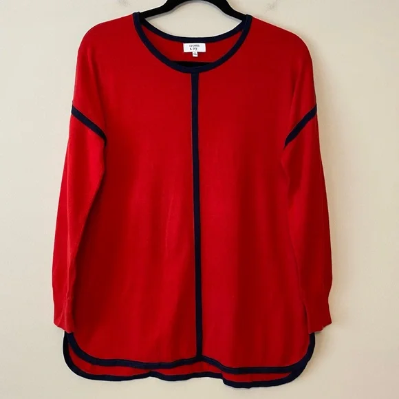 Crown & Ivy Red Sweater - Picture 1 of 6